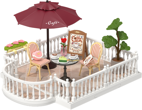 Robotime Super Store Chic Café Terrace DWP09