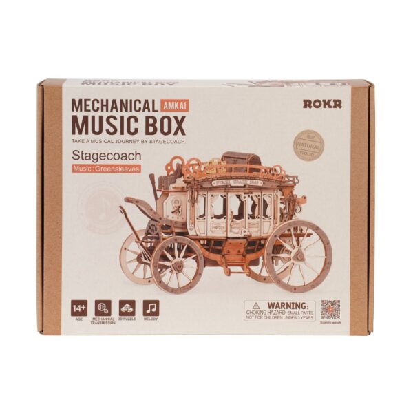 Robotime Stagecoach Music Box AMKA1 - Afbeelding 2