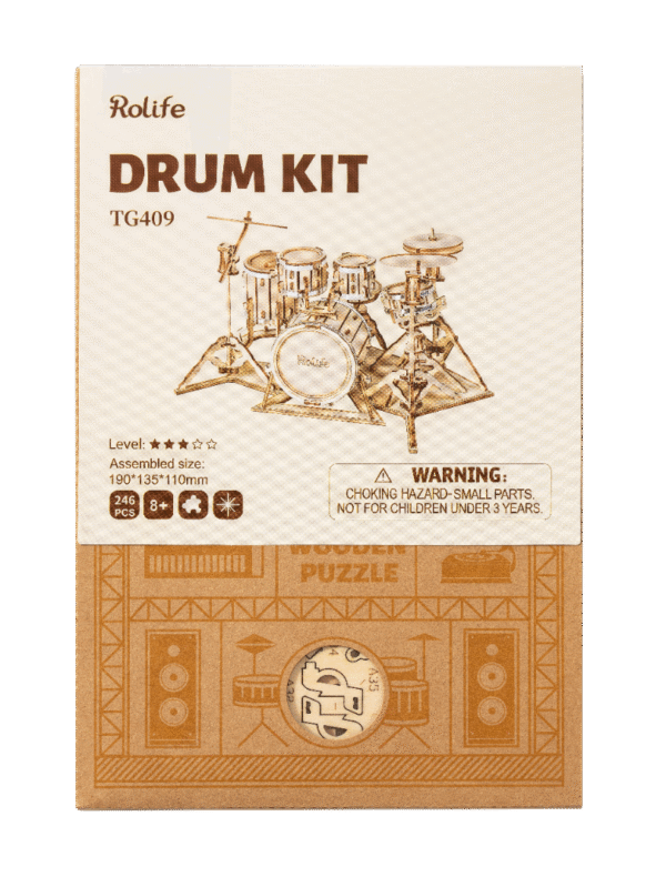 Robotime Drum Kit TG409 - Afbeelding 3