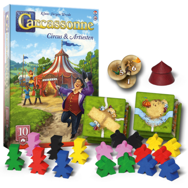 Carcassonne Circus en Artiesten Uitbreiding 10 Bordspel 999 Games - Afbeelding 3