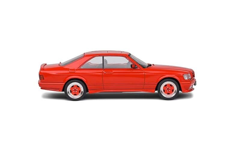 Mercedes Benz 560 SEC AMG Wide Body Signal 1990 Rood - Afbeelding 3