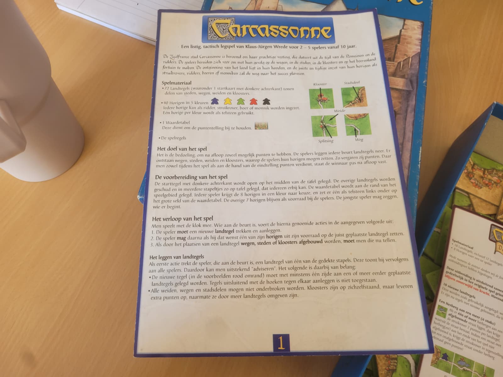 Carcassonne C1 editie Basisspel en De Uitbreidingen 999 Games 2de kansje - Afbeelding 3