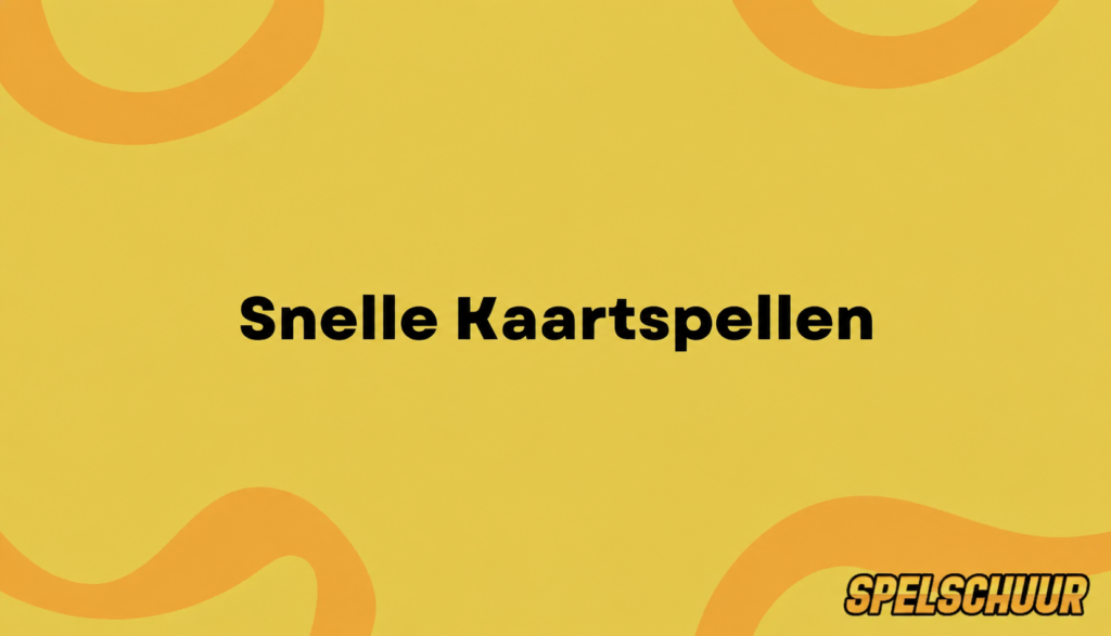 De top 5 snelle Kaartspellen