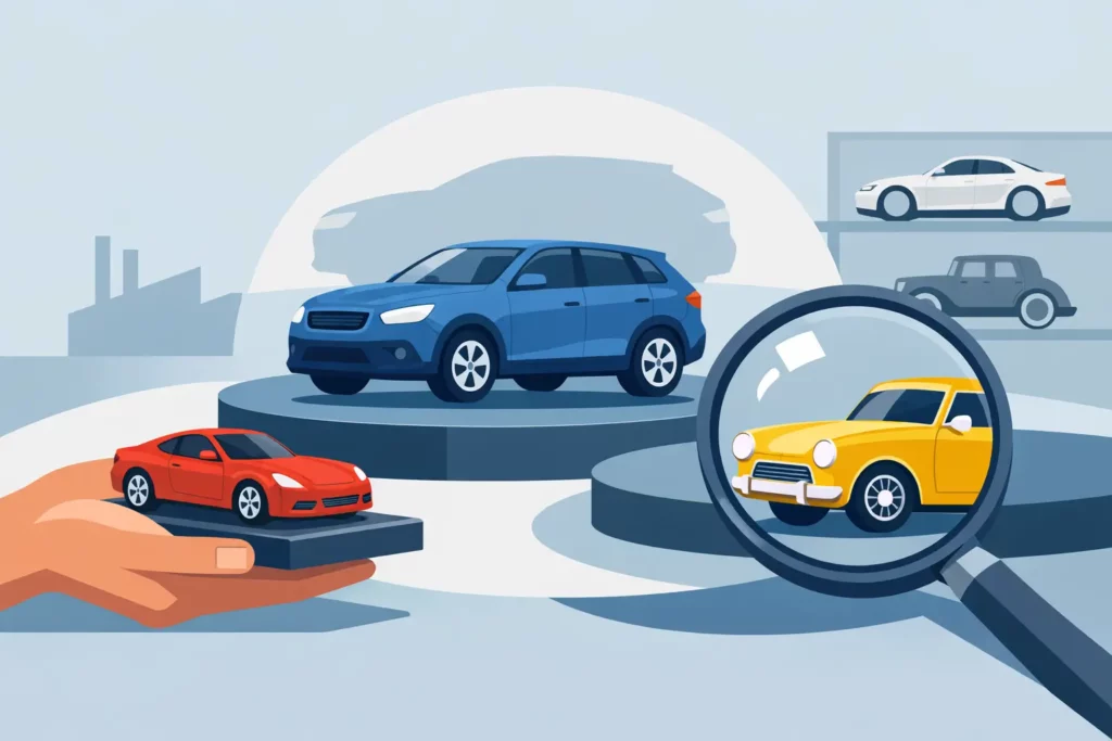 Modelauto's kiezen op schaal, merk en detail