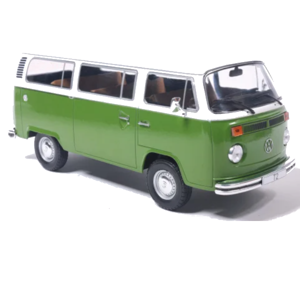 Volkswagen T2b 1972 Groen Wit