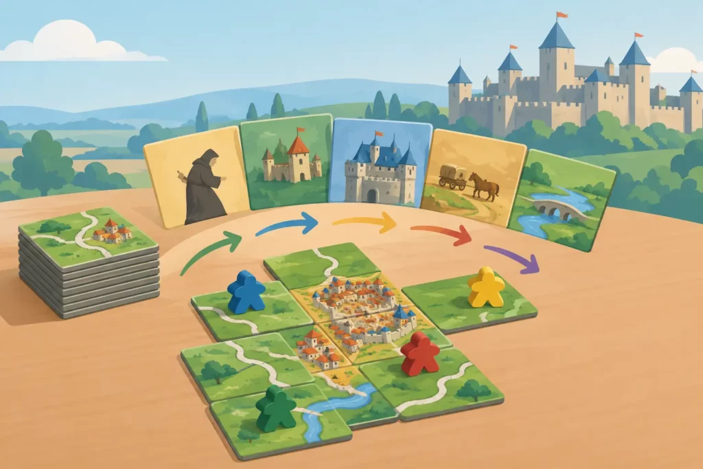 Carcassonne uitbreidingen speelvolgorde gids